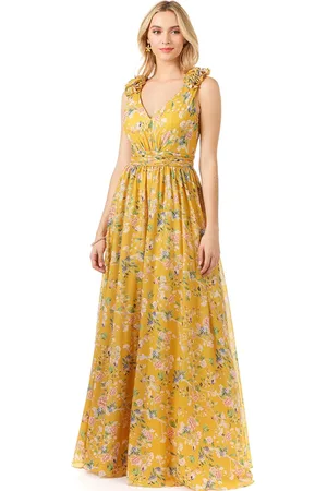 Lara Dresses 29275 - Floral Sleeveless Maxi Dress