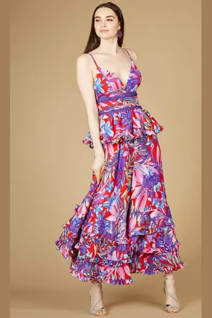 Lara Dresses 29268 - Flowy A-line Printed Dress