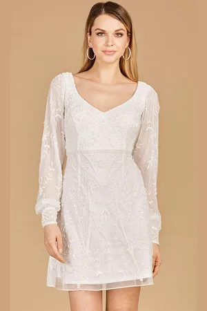 Lara Dresses 51116 - Long Sleeved Cocktail Dress