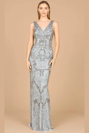 Lara Dresses 29076 - Beaded Cowl Back Evening Gown