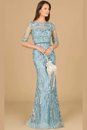 Lara Dresses 29129 - Bateau Mermaid Evening Gown