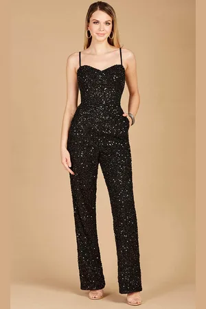 Lara Dresses 29204 - Sleeveless Sparkling Jumpsuit
