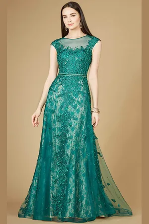 Lara Dresses 29250 - Embroidered Cap Sleeve Evening Gown