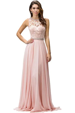 Dancing Queen 9281 Sleeveless Open Back Chiffon Long Prom Dress