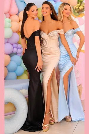 Clarisse 810942 - Beaded Off Shoulder Prom Gown