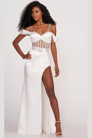 Ellie Wilde EW34010 - Off Shoulder Corset Prom Dress