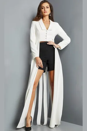 JOVANI 09127 - Two Piece Long Sleeve Romper