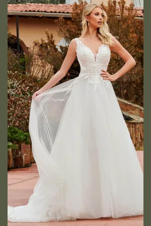 Rachel Allan Bridal RB2162 - Lace Applique Sleeveless Bridal Gown