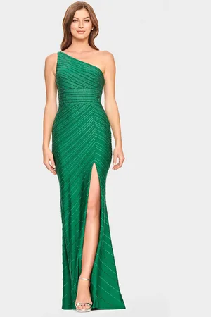 FAVIANA S10805 - Beaded One Shoulder Evening Gown