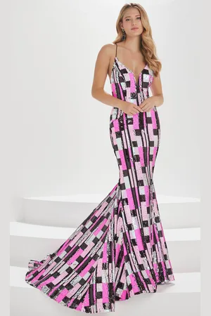 Tiffany & Co. By Christina Wu 16001 - V-Neck Sleeveless Prom Gown