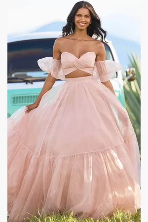 Sherri Hill 55603 - Two Piece Fresh Voluminous Gown