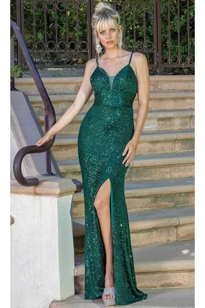 Dancing Queen 4257 - Fully Sequined Sleeveless Evening Gown