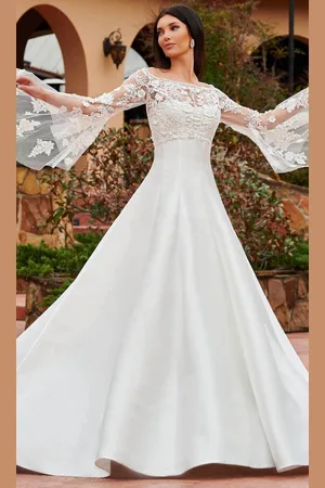 Rachel Allan Bridal RB2163 - A-line Mikado Bridal Gown