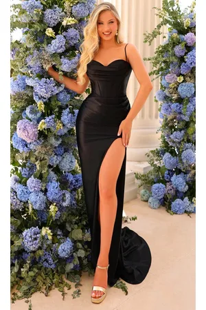 Clarisse 810824 - Cowl Corset Prom Gown