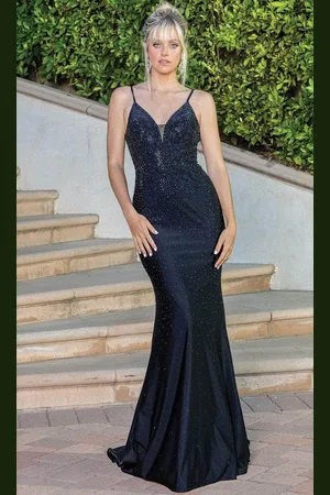Dancing Queen 4243 - Sleeveless Beaded Long Dress