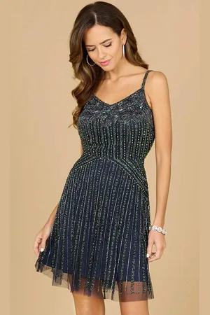 Lara Dresses 29011 - Beaded A-Line Cocktail Dress