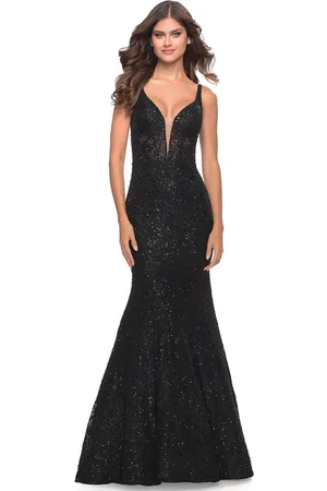 La Femme 31524 - Trumpet Embellished Evening Gown