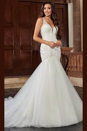 Rachel Allan Bridal RB2153 - Tulle Trumpet Bridal Gown