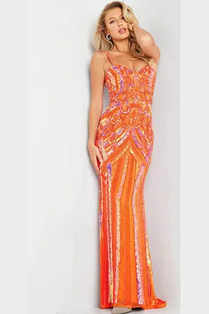 JOVANI 38300 - Sequin Embellished Gown