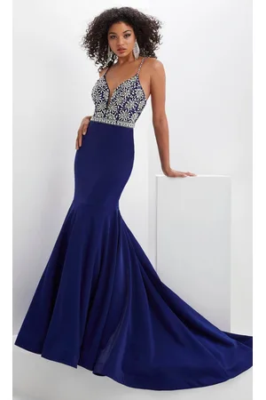 Panoply 14133 - Beaded Plunging Sweetheart Evening Gown