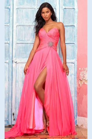 Sherri Hill 54955 Draped Cascade A-Line Gown