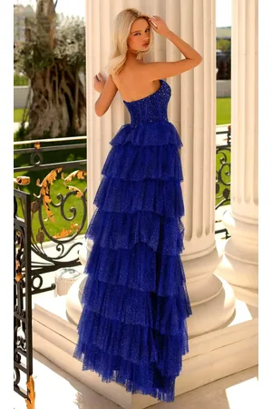 Clarisse 811045 - Strapless Tiered Prom Gown