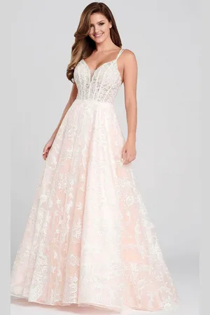 Ellie Wilde EW120135 - Sleeveless V-Neck A-Line Long Gown