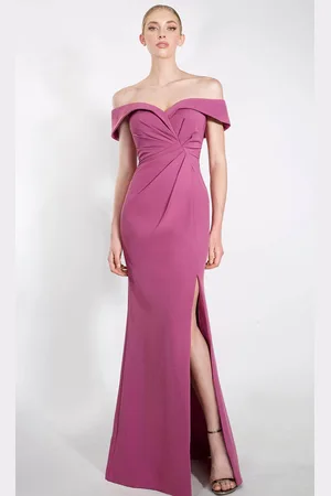 Janique 23004 - Pleated Sweetheart Evening Gown