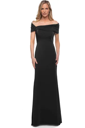 La Femme 29537 Fitted Off Shoulder Evening Dress