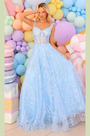 Clarisse 810787 - Floral Embroidered Prom Gown