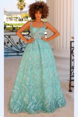 Clarisse 810809 - Embroidered A-Line Prom Gown