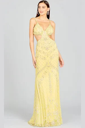 Lara Dresses 9989 - Beaded Cutout Prom Dress