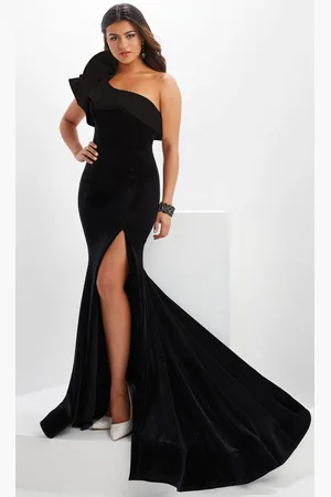 Panoply 14130S - Rose Ruffle Evening Gown
