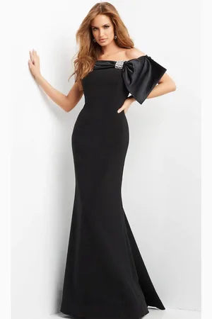 JOVANI 07014 - Satin Bow Mermaid Evening Dress