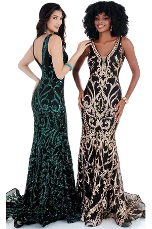 Cecilia Couture 2186 - Sleeveless Sequin Embellished Prom Dress