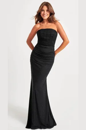 FAVIANA 11040 - Ruched Strapless Prom Gown