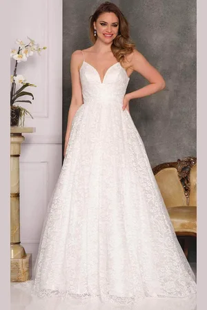 Dave & Johnny Bridal A10490 - Sleeveless Empire Bridal Gown