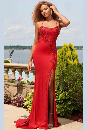 FAVIANA 11017 - Embellished Scoop Prom Gown