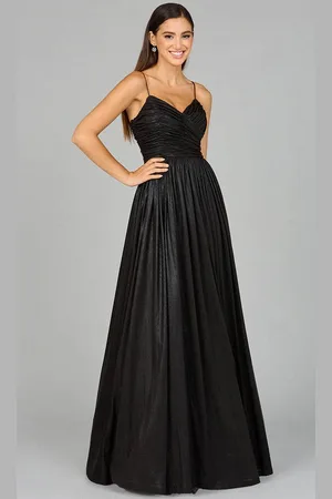Lara Dresses 8120 - Metallic Sweetheart Evening Gown