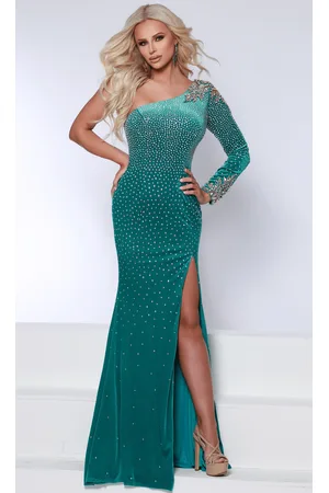 Johnathan Kayne 2610 - Jeweled Velvet Evening Gown