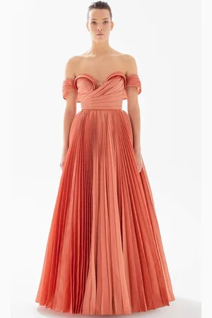 TARIK EDIZ 98276 - Off Shoulder A-Line Evening Gown