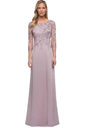 La Femme 29251 Embroidered A-line Mother of the Bride Gown