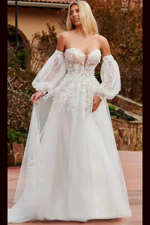 Rachel Allan Bridal RB2160 - Embroidered A-Line Bridal Gown