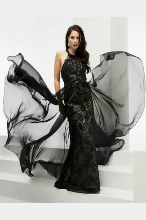 Jasz Couture Beaded Halter Long Gown 5925