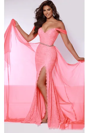 Johnathan Kayne 2715 - Lace Overskirt Evening Gown