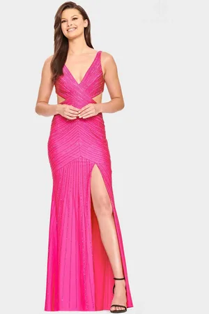 FAVIANA S10803 - Charmeuse Cutout Long Dress