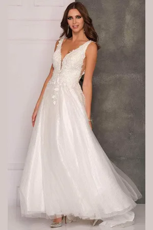 Dave & Johnny Bridal A10288 - Tulle Skirt Bridal Gown