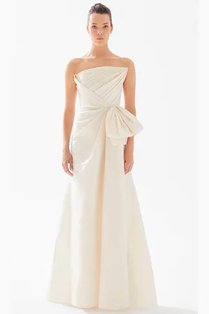 TARIK EDIZ 98246 - Pleated Strapless Evening Gown