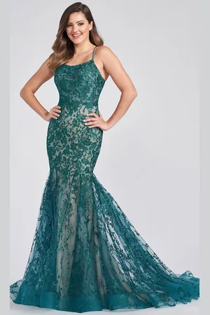 Ellie Wilde EW122032 - Scoop Embroidered Prom Gown