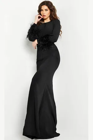 JOVANI 25898 - Ruched Back Sheath Mother of the Groom Dress